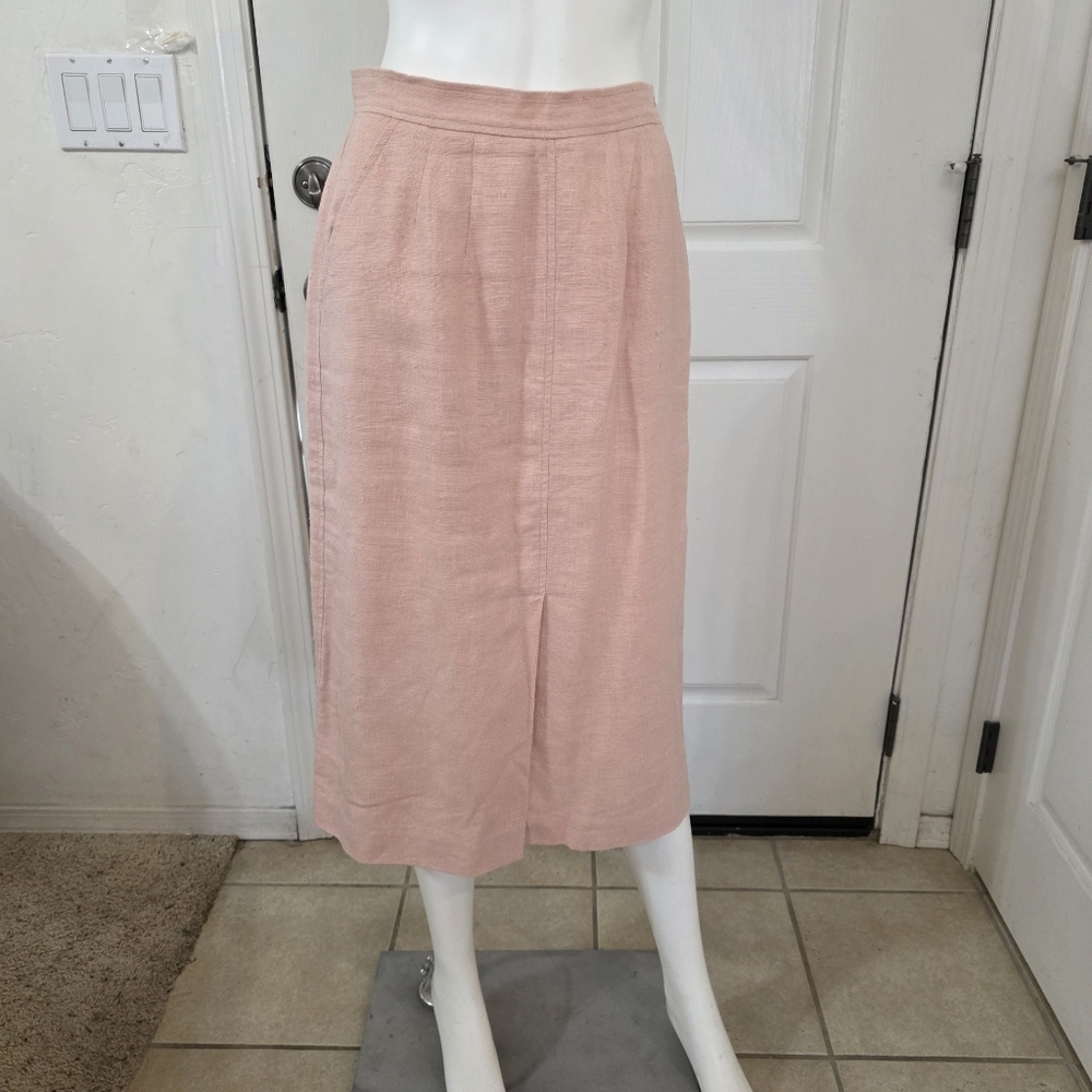 Prophecy Vintage Chic Blush Midi Skirt